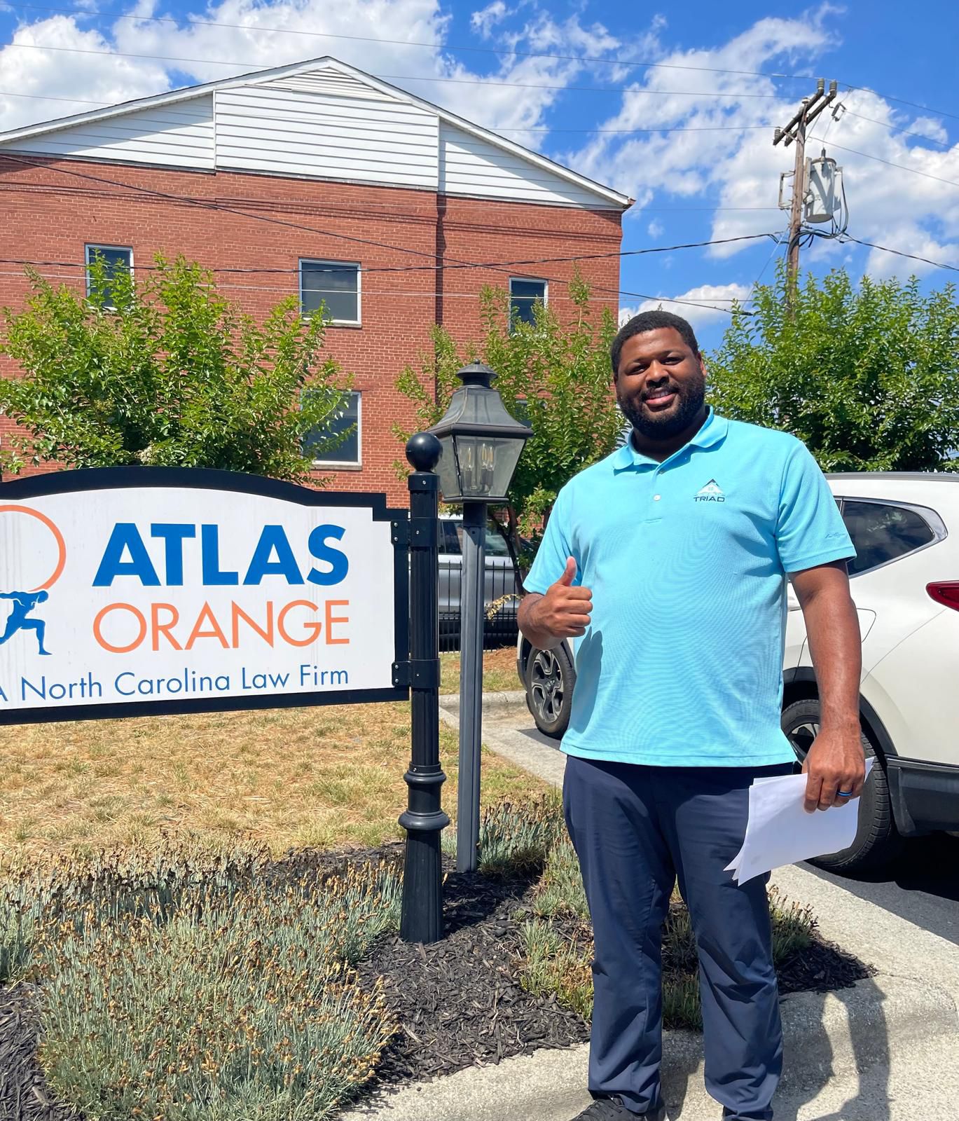 Atlas Orange office exterior sign